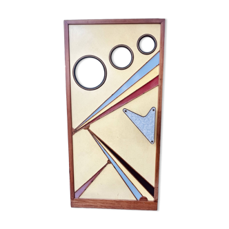 Cinema swing door - vintage design with formica and wood