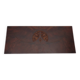 Art Nouveau Secessionist Carved Burr Walnut Wood Wall Hanging 1900