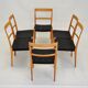 Ensemble de 6 chaises de salle à manger Bruno Mathsson Mimat Mi 401