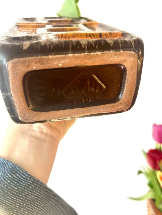 Vase Duo from the East and West German pottery history – East German pottery meets West German pottery