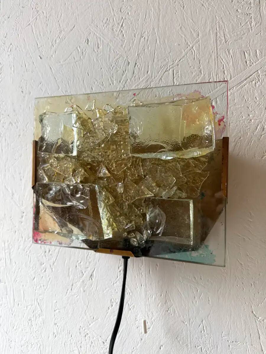 Cosack Leuchten glass mosaic wall lamp horizontal
