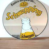 Vintage Schweppes advertising mirror