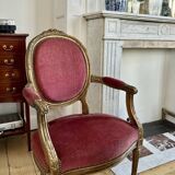 Pair of Louis XVI medallion armchairs