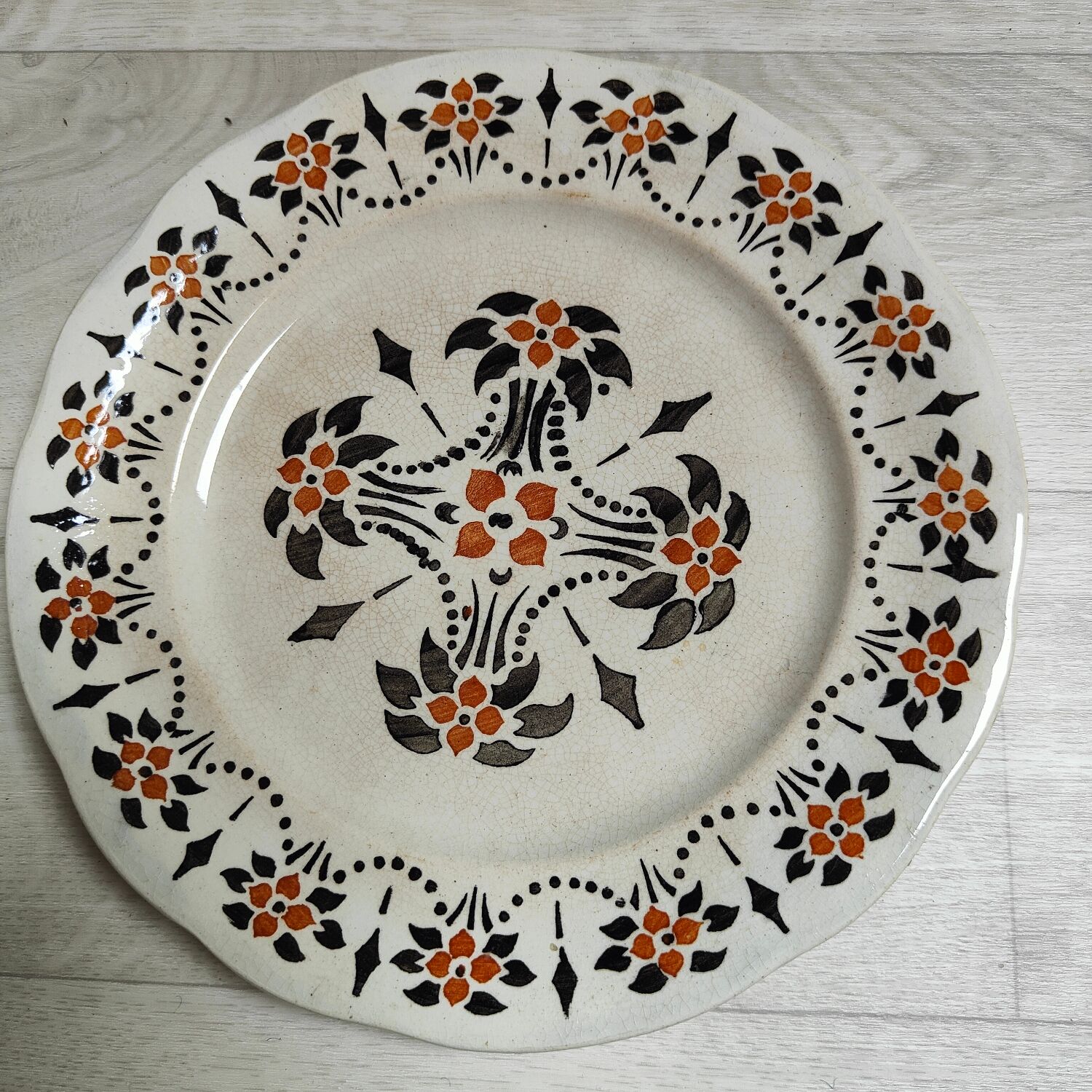 Set of 6 iron earth plates