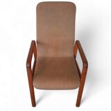 4 x Teak & Fabric Dining Chairs " STUKBAER " from Dyrlund Danmark 1960s
