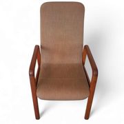 4 x Teak & Fabric Dining Chairs " STUKBAER " from Dyrlund Danmark 1960s