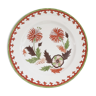 Tobacco flower: vintage porcelain plate from Paris
