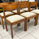 Set of 6 elm chairs from Regain vintage 1980.