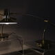 Set of 2 desk or table lamps in brass by Massive Belgium 1980's