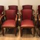 Rare set of 8 Art Deco armchairs.