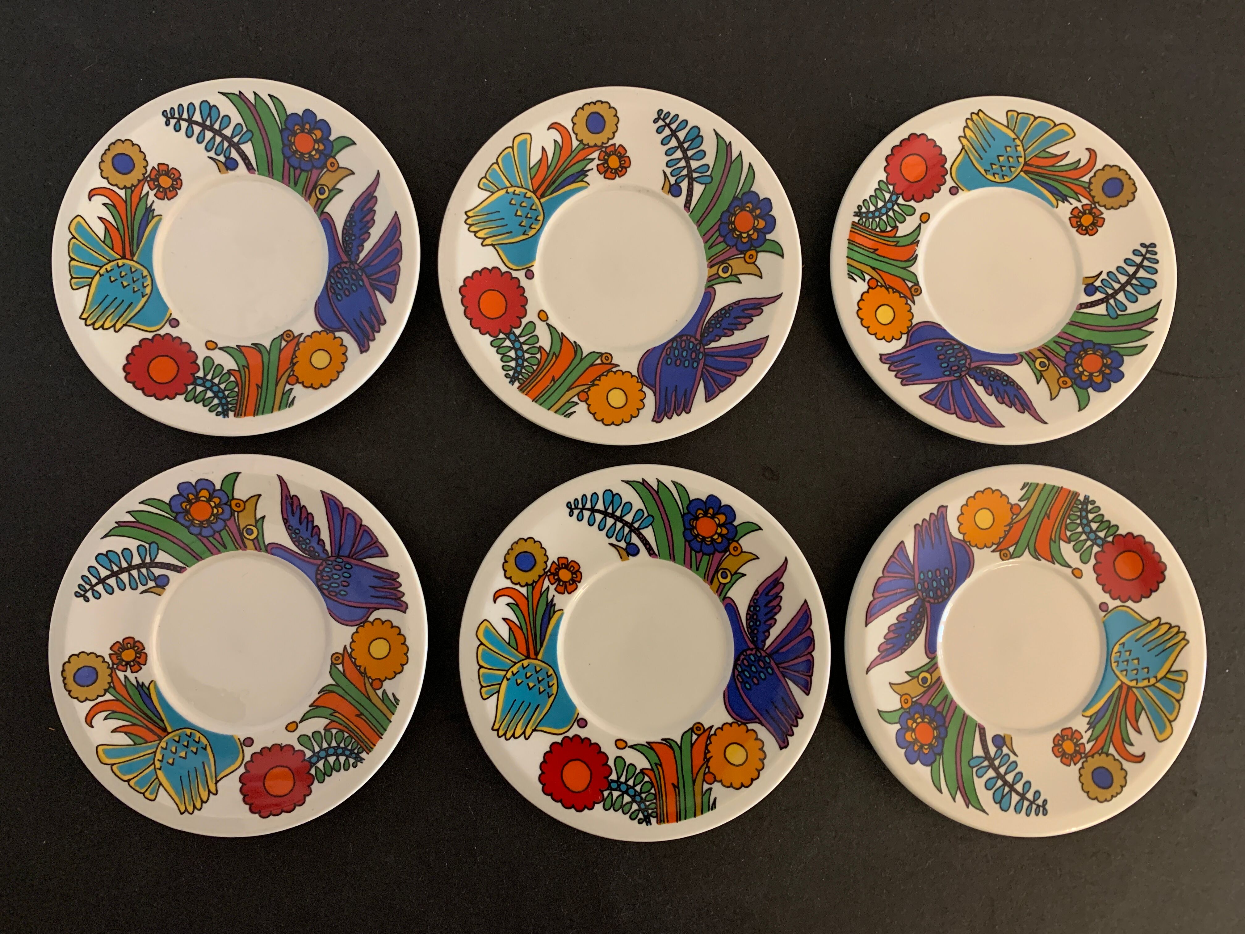 6 plates or under cups Villeroy and Boch, Acapulco model