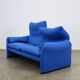 Maralunga sofa blue