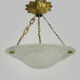 Art Deco washbasin suspension Loti Nancy, Delatte, glass paste, floral decoration