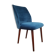 Armchair in velvet with stained beech legs, 60s
