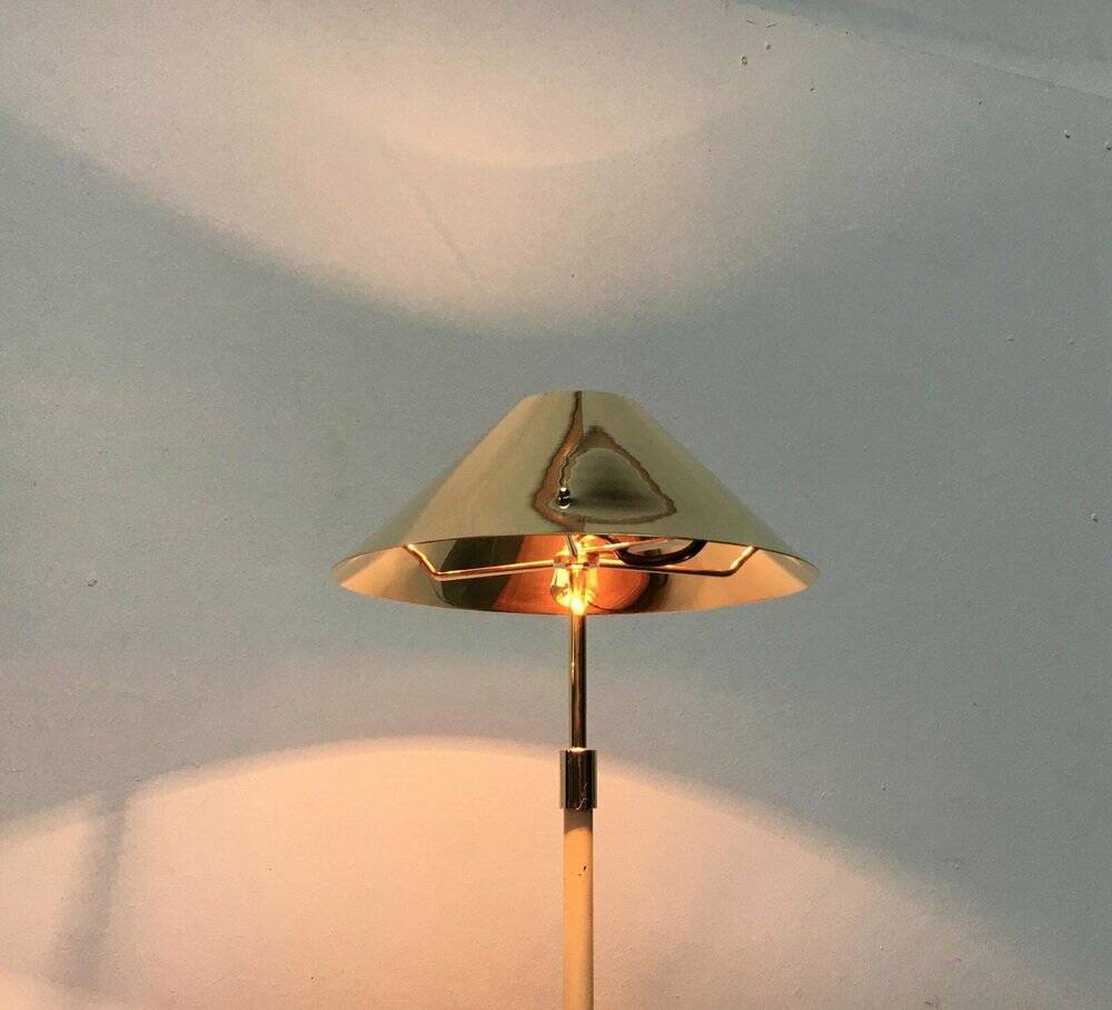 Hollywood Regency mid-century brass table lamps, 1960s, set of 2