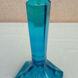 Blue candle holder