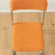 Classic chairs from the 1970s, set of 4, orange, chrome frame
