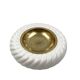 Tommaso Barbi, Smoking set white ashtray and table lighter, B Ceramiche, ca. 1970