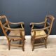 Ensemble de fauteuils provençaux antiques en bon état