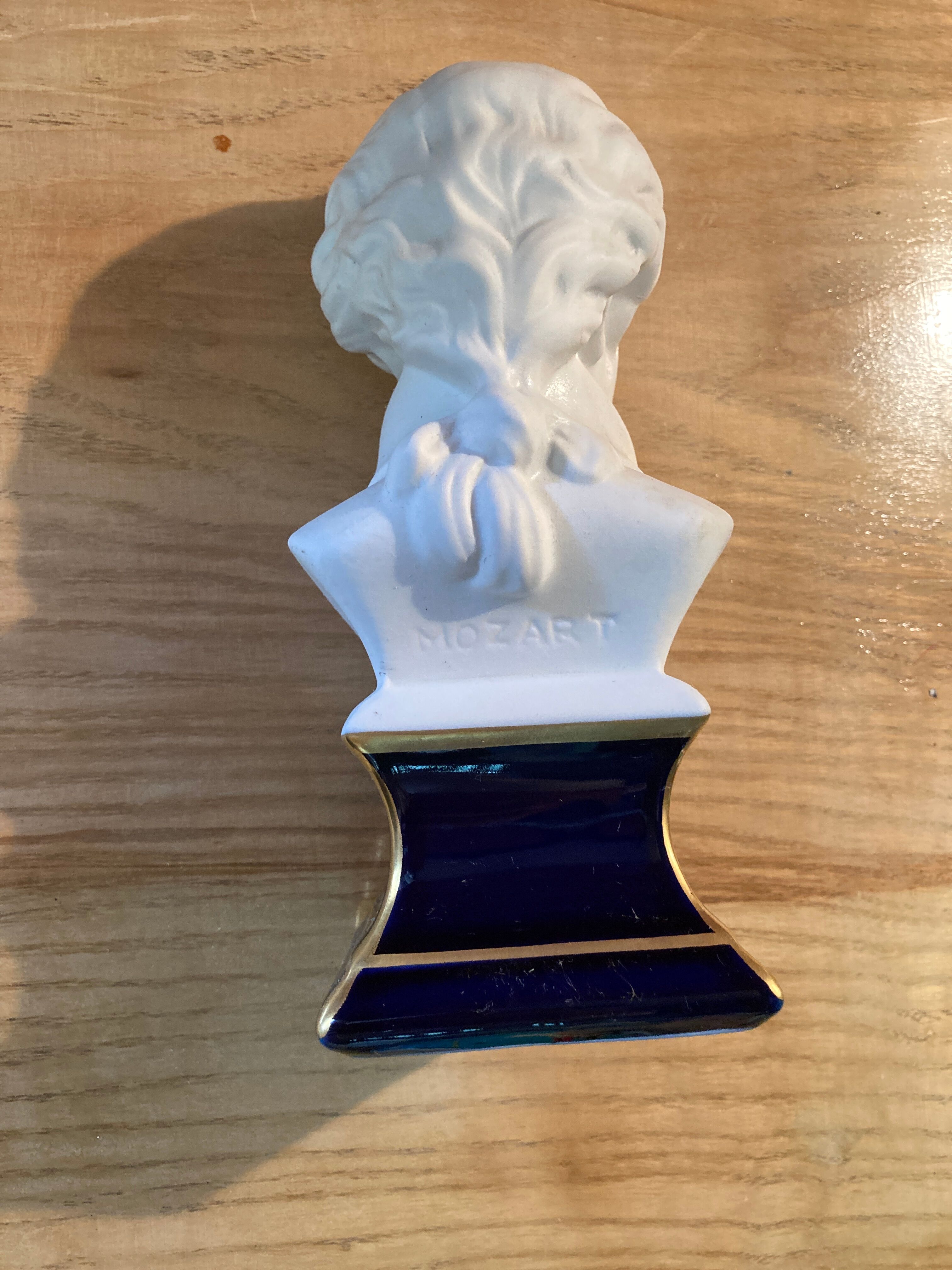 Bust Mozart porcelain Tharaud Limoges