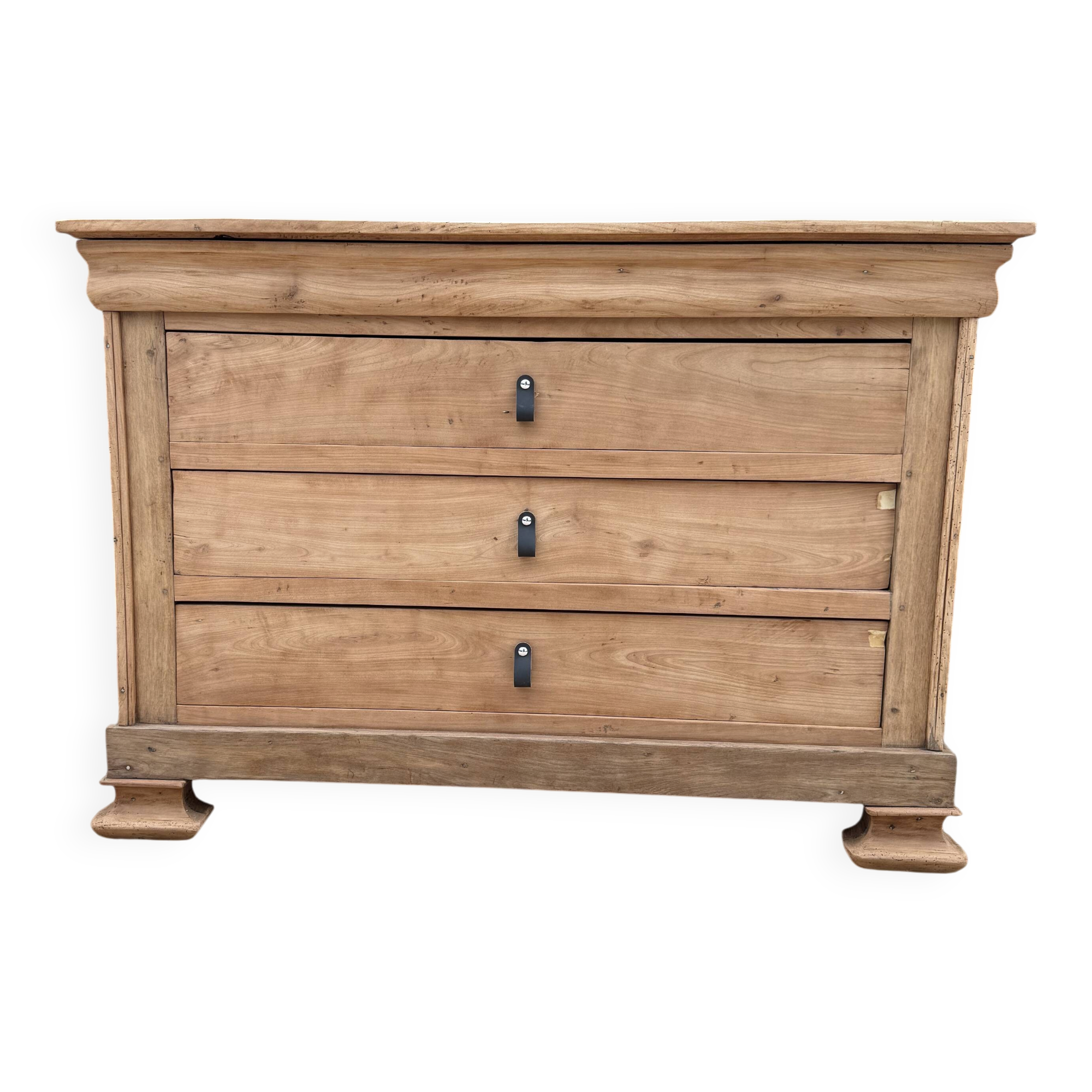 Renovated antique solid wood chest of drawers
