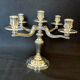 Exceptional pair of table candlesticks in fine silver, St. Médard Paris