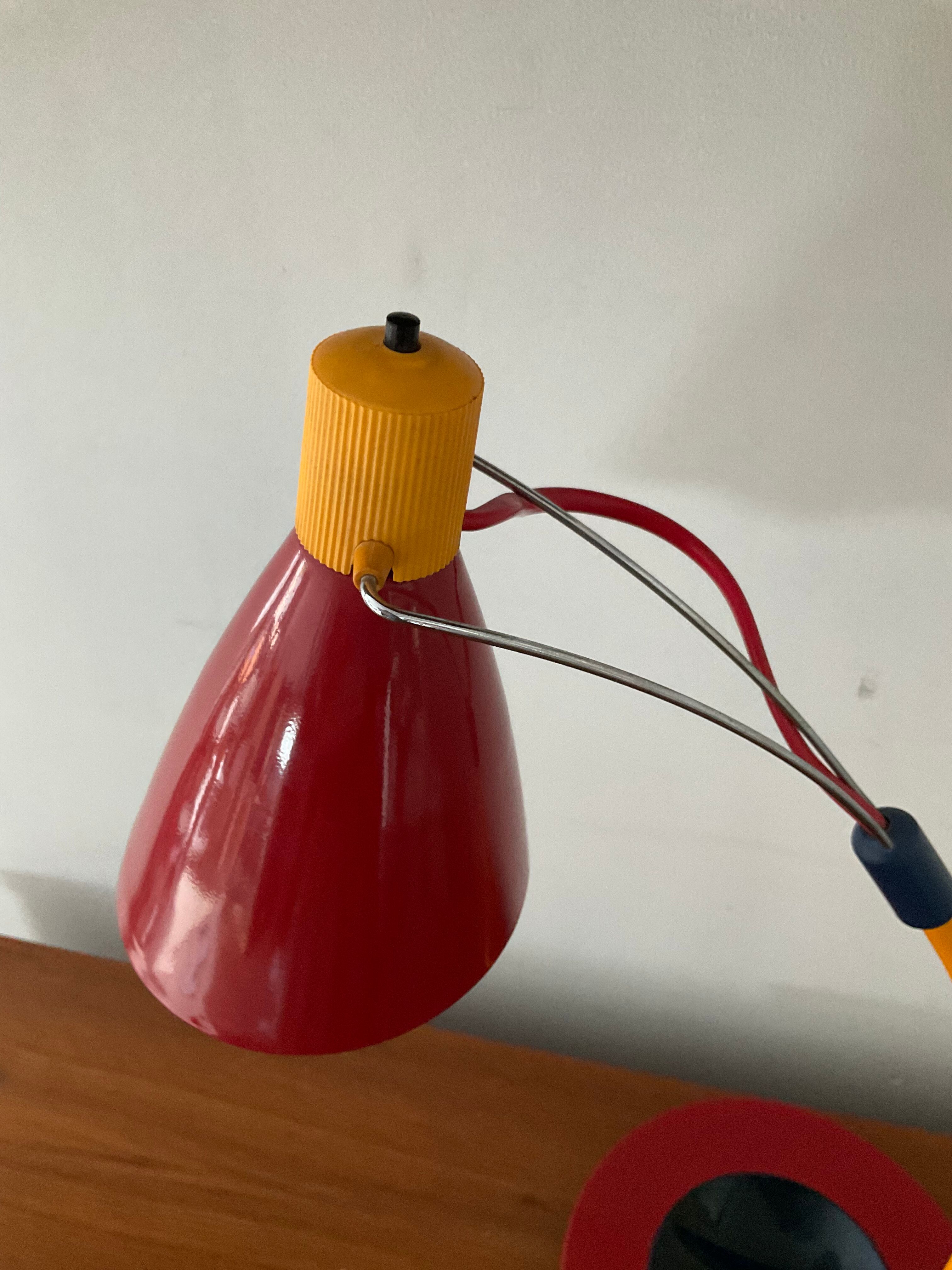 Articulated desk lamp of the 80s