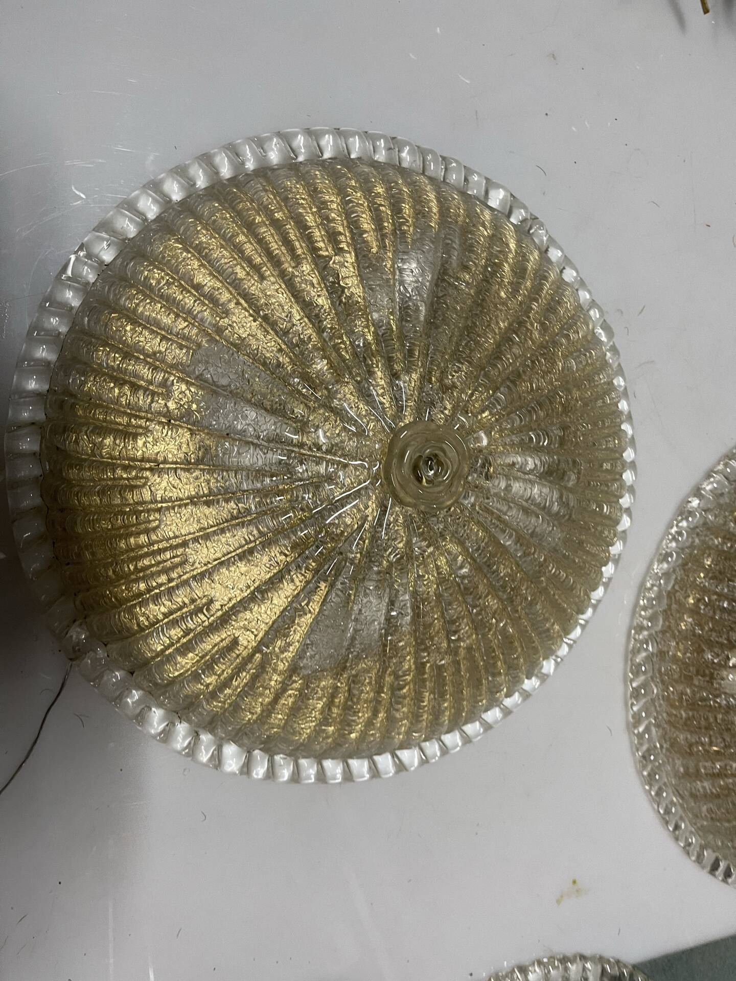 Appliques en verre de Murano, ensemble de 2
