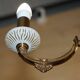 Reccagni chandelier in bronze and frosted glass.