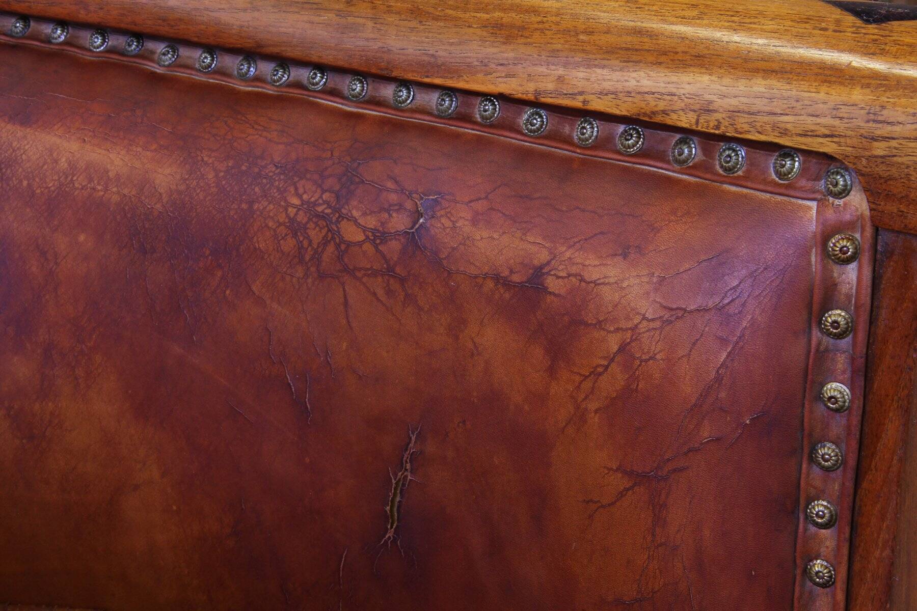 Set of vintage club chairs in leather, 1920s