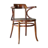 Fauteuil de bureau en bois-courbé par Ungvar 1900