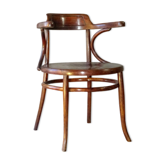 Wooden-curved office chair by Ungvar1900