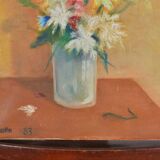 Oil on canvas bouquet of flowers