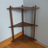 Hanging corner wall shelf