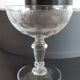 Set of 10 champagne glasses in crystal engraved late nineteenth