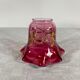 Pink glass lampshade for floor lamp