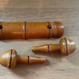 Pop-up Christmas 2022 -Coat rack 2 antique hooks in vintage wood