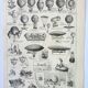 Old engraving 1898, Old hot air balloon, ballooning • Lithograph, Original plate