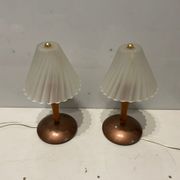 Lampes de table italiennes en verre de murano, ensemble de 2