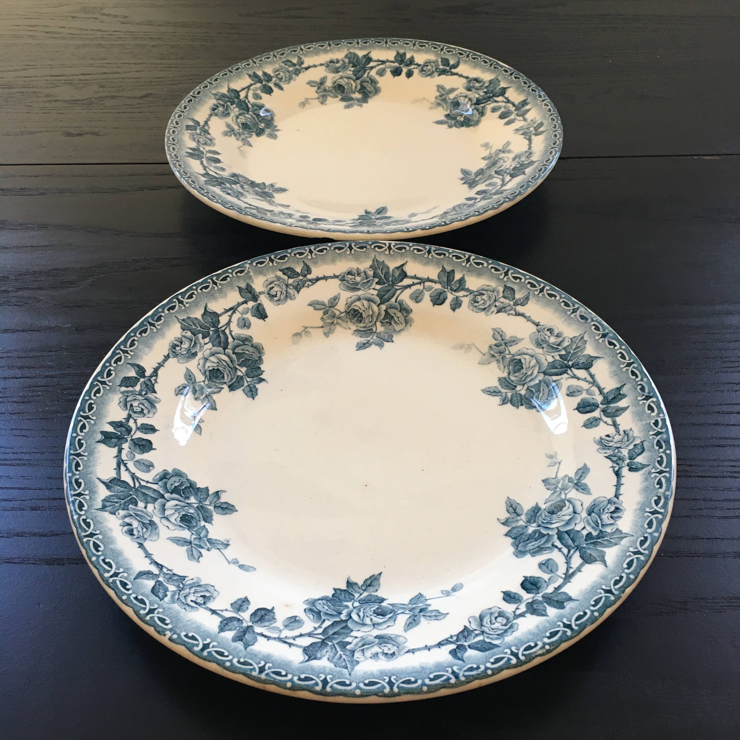 Pair of Terre de Fer plates