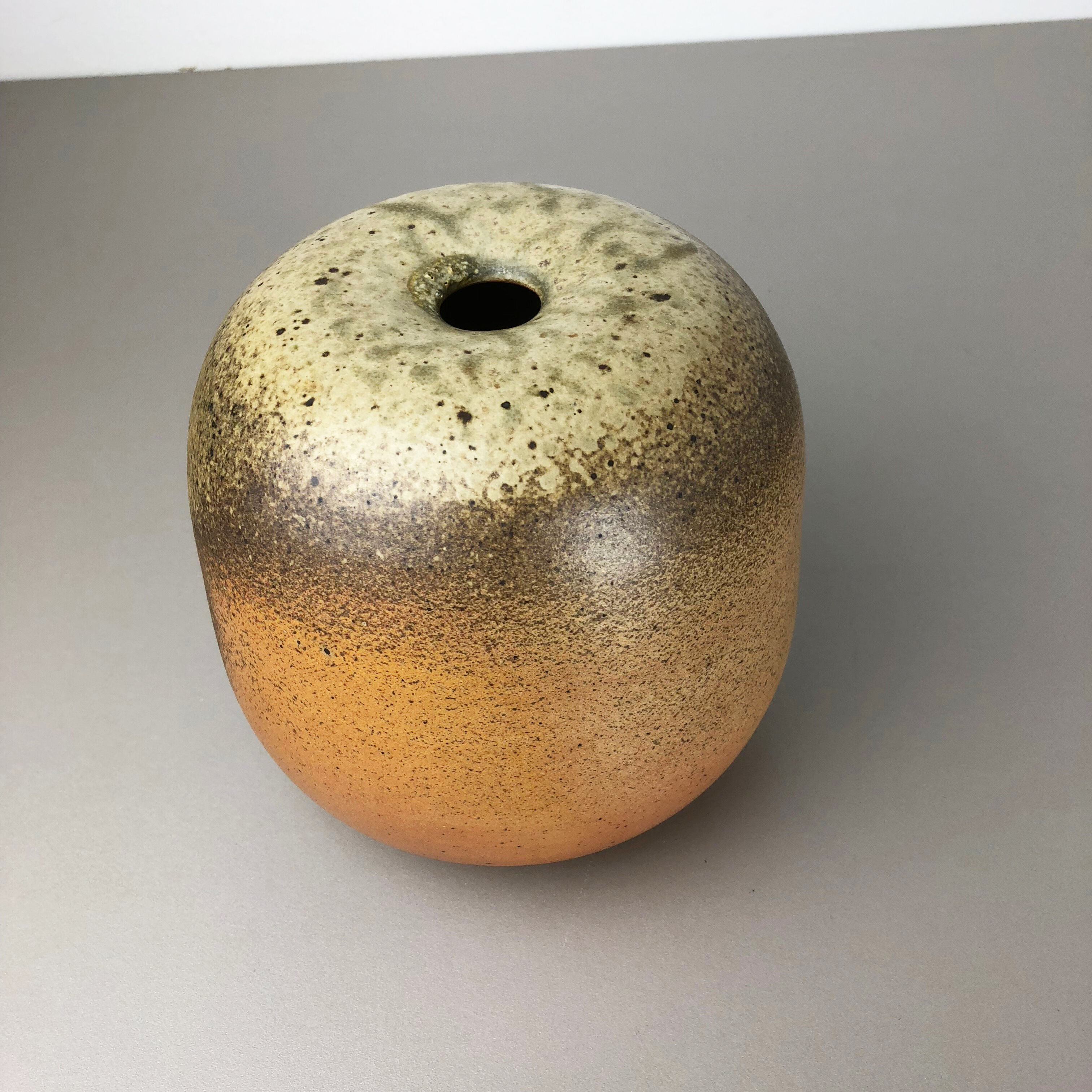 Abstract Ceramic Studio Pottery Vase Object Horst Kerstan, Kandern Germany 1980s