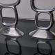 Pair of circle candlesticks by Matthew Hilton, England, 1980