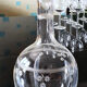 Verres et carafe en verre gravé