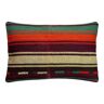 Vintage turkish kilim cushion cover, 30 x 50 cm