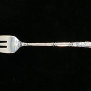 Set de 12 fourchettes a gateaux SFAM en métal argenté manche a la russe