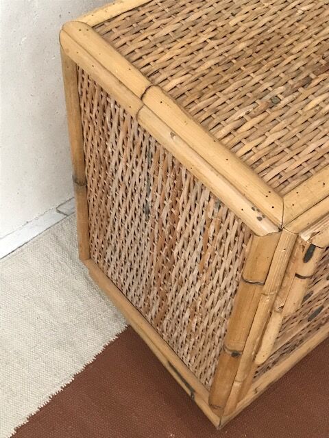 Rattan beside table