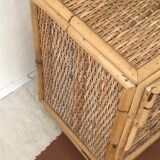Rattan beside table