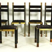 Set of 6 Chairs by Paolo Barracchia for Roman Deco, 1978