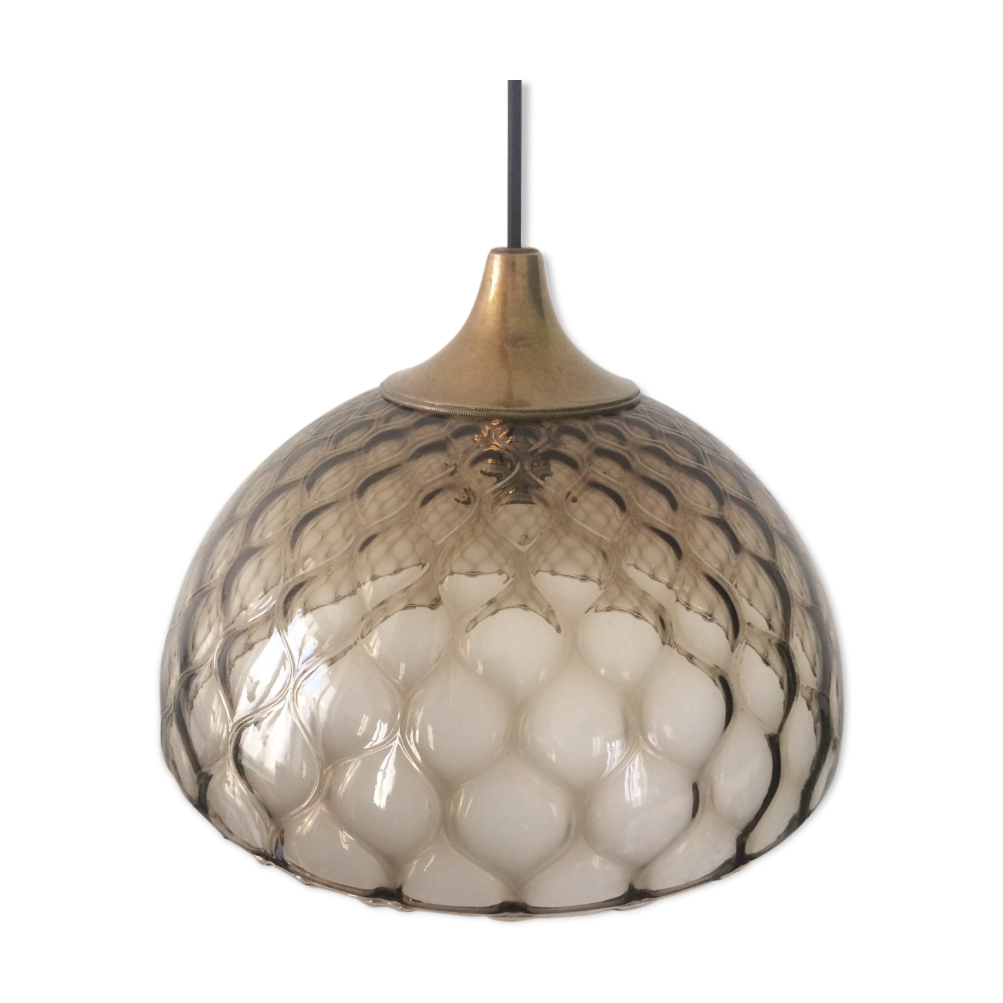 Chiseled glass hanging lamp