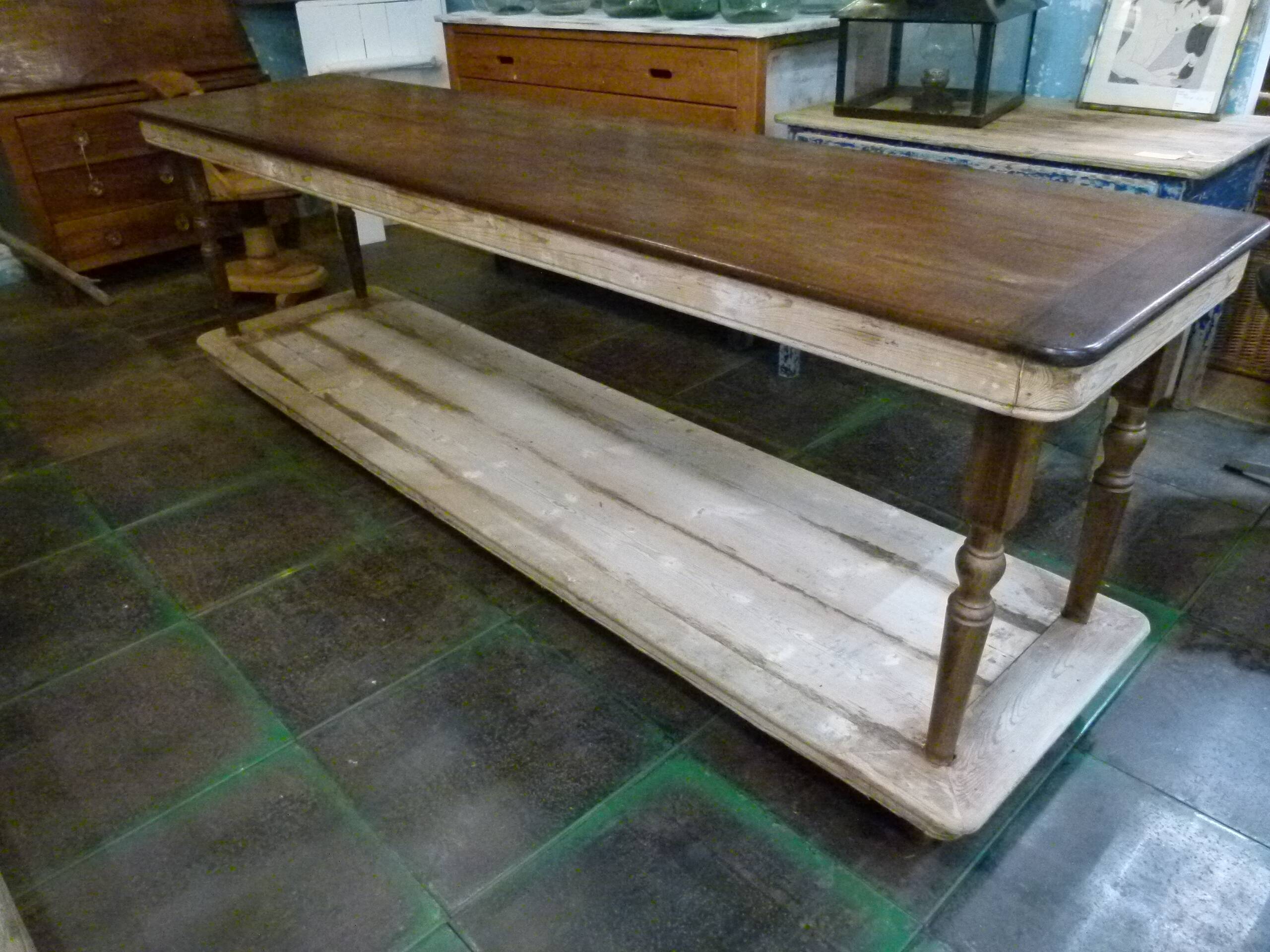 20th century solid wood craft table